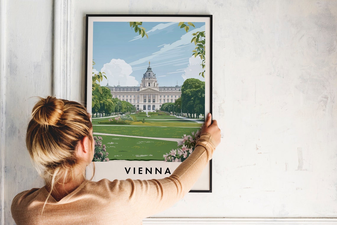 Vienna Travel Print Wall Art Vienna Vienna Print Vienna Travel Poster Vienna Gift Art Vienna Travel Art Travel Gift - Image 2