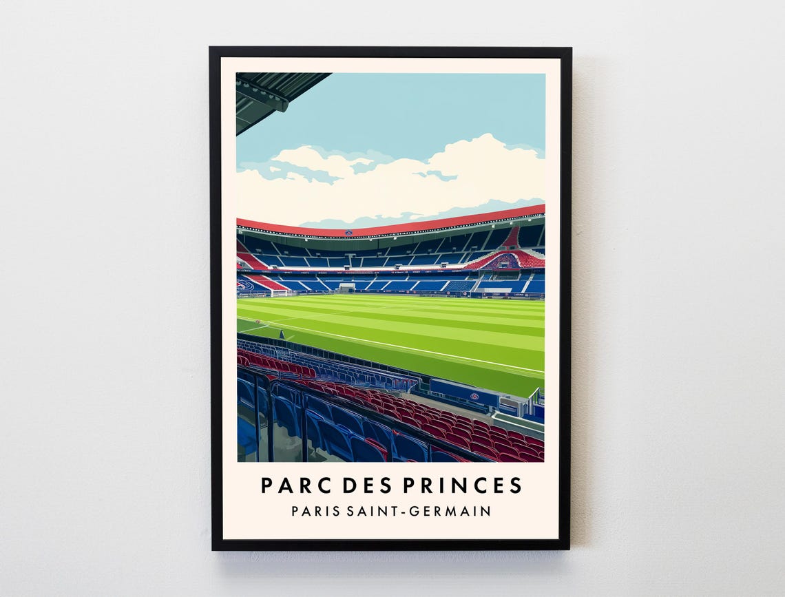 Paris Saint-Germain Parc Des Princes Stadium Football Club Poster