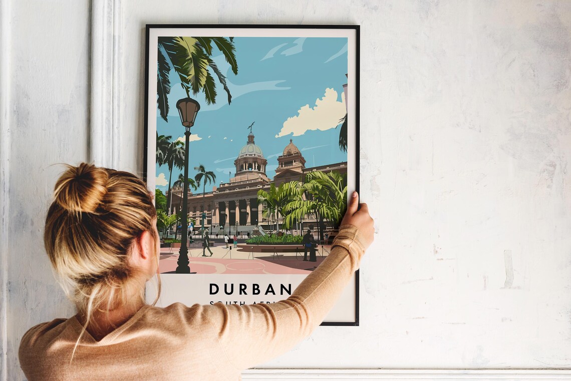 Durban Travel Poster, South Africa City Art Print - Image 2