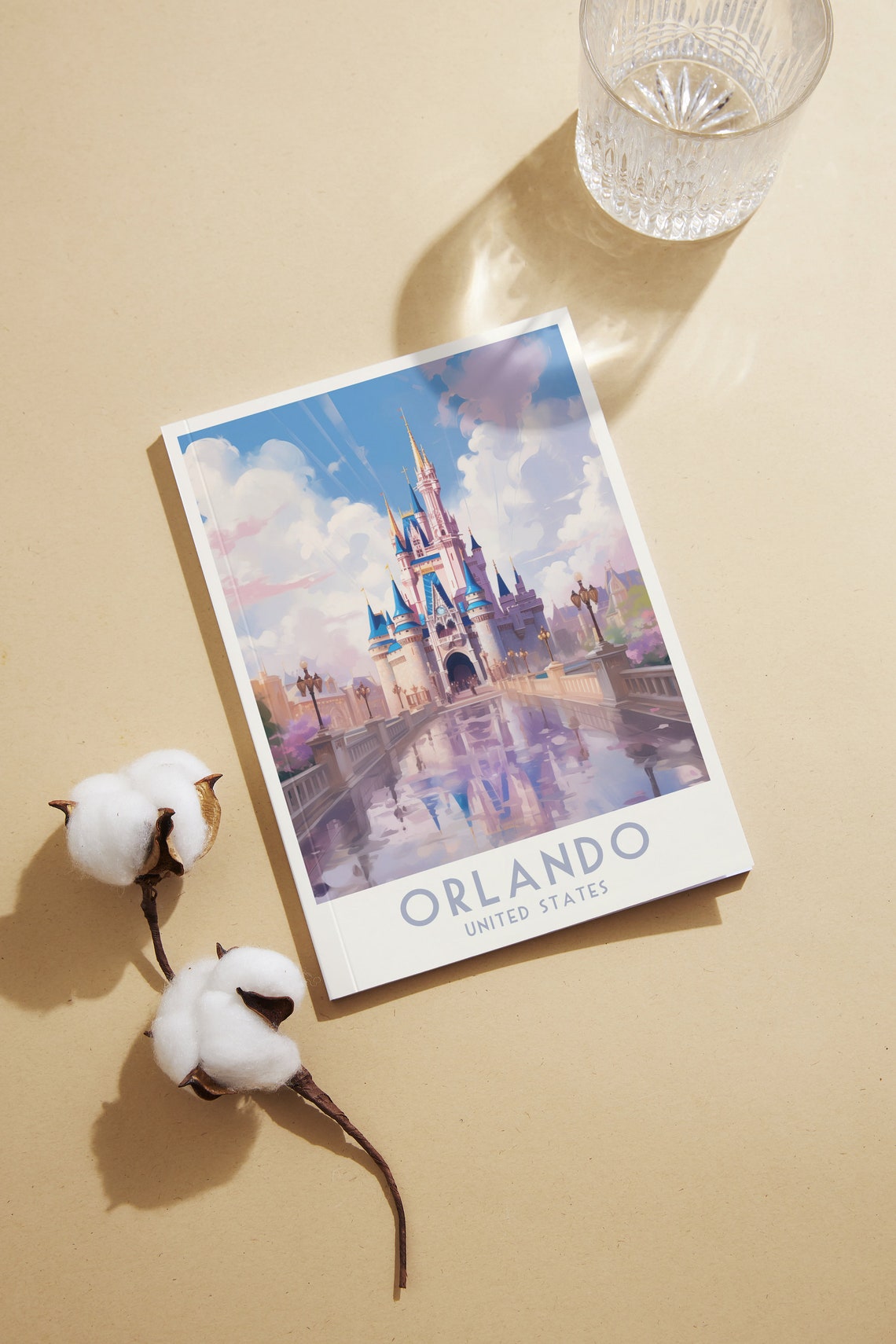 Orlando Fairytale Castle Bridge Daytime Vintage Travel Poster Art - Image 2