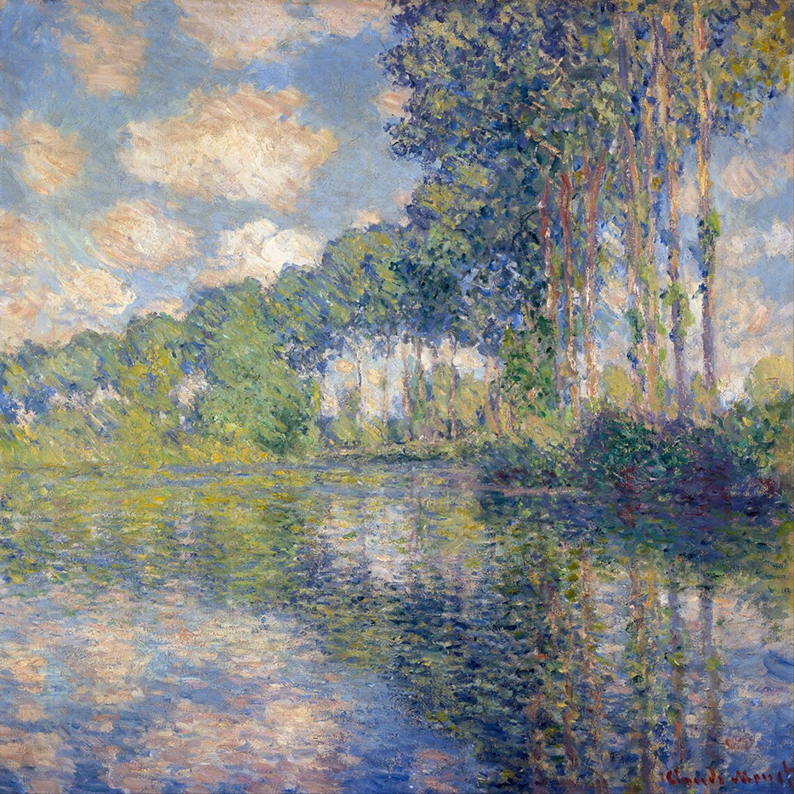 Claude Monet Poplars On The Epte Fine Art Glice 1891 Sku 0103 - Image 2