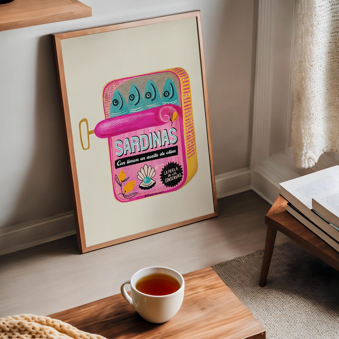 Sardines Vintage Retro Packaging Art Print - Image 2