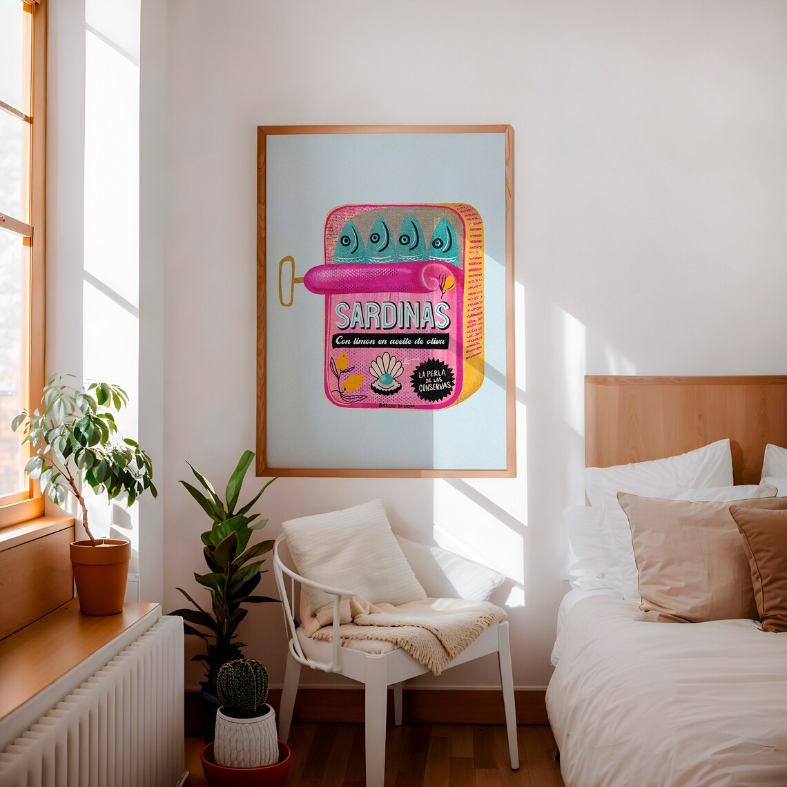 Sardines Tin Vintage Poster, Retro Packaging Art Print - Image 3