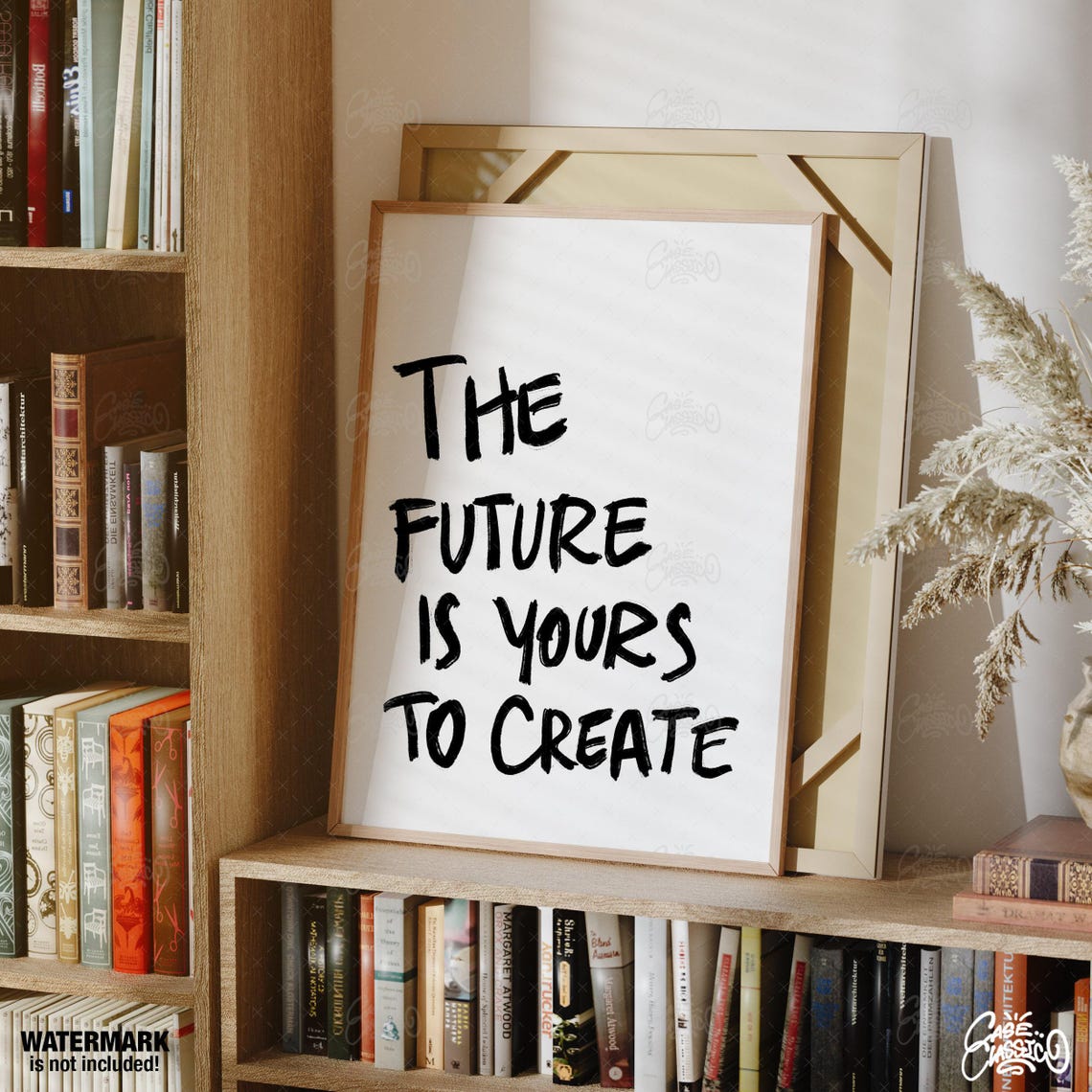 The Future Is Yours to Create Motivational Handwriting Poster - Image 4