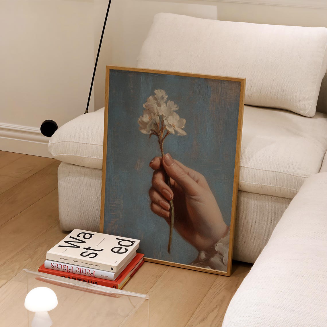 Flower Wall Art Oil Painting Boho Wall Art Flower Poster Oil Painting Print Flower Print Aesthetic Room Decor Museum Grade Poster - Image 4