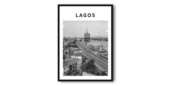 Lagos Nigeria Travel Print Minimalist Wall Art