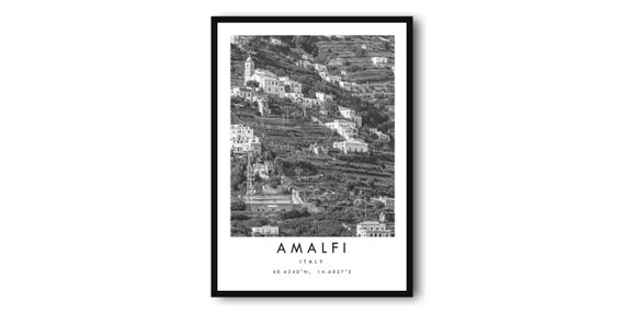 Amalfi Coast Italy Wall Art Poster