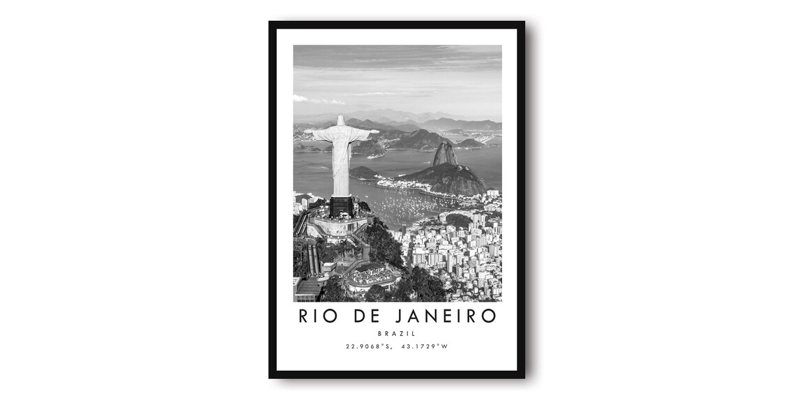 Rio De Janeiro Print Brazil Travel Poster