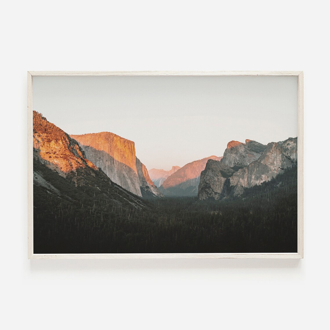 Yosemite Tunnel View Rustic Travel Poster