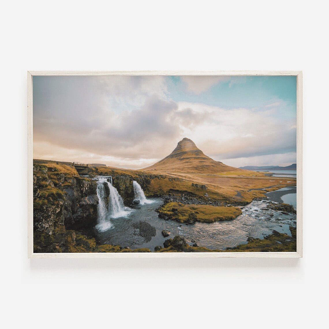 Snaefellsnes Nordic Travel Poster, Iceland Volcano