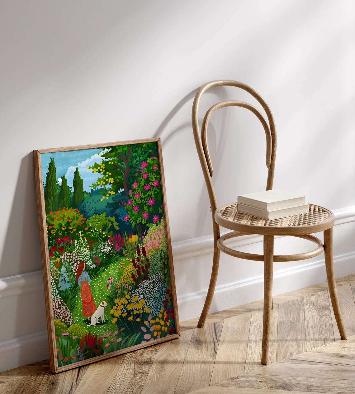 Summer Garden Illustration Floral Art Print - Image 2
