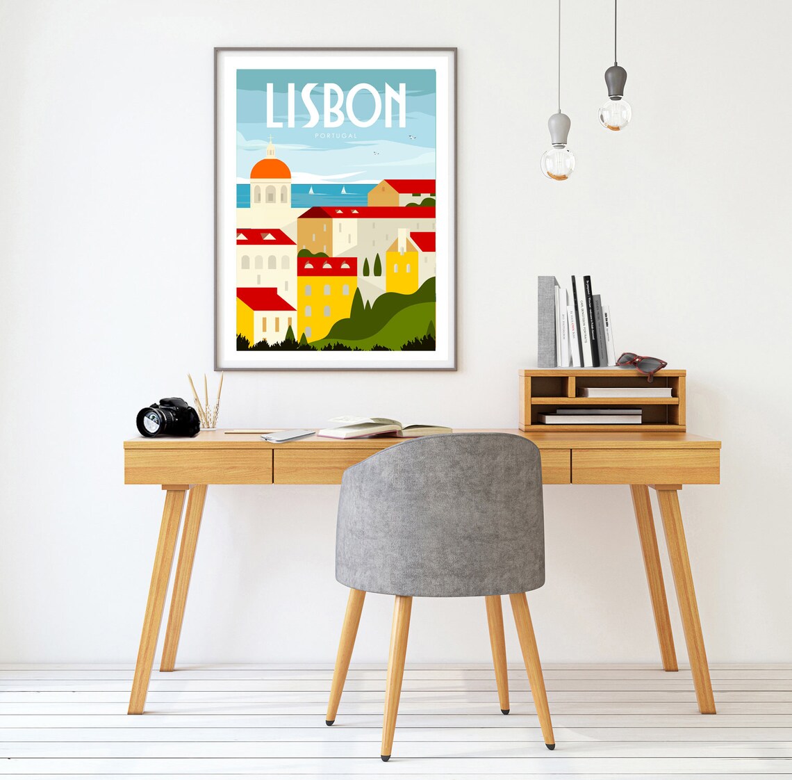 Lisbon Travel Wall Art Housewarming Gift Poster - Image 3
