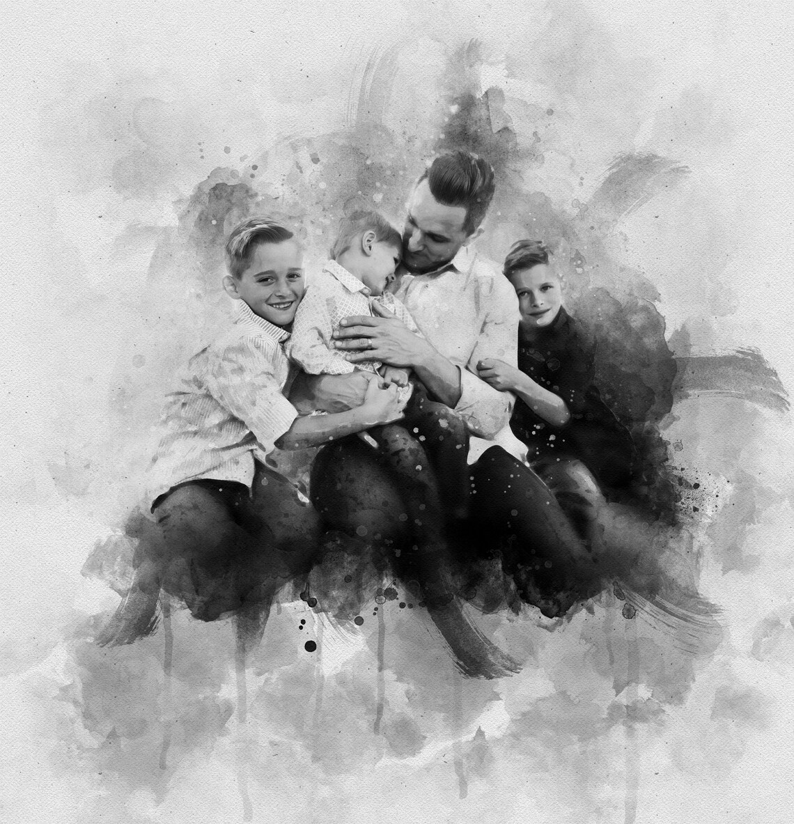 Father's Day Gift From Wife and Daughter Art Print - Image 3