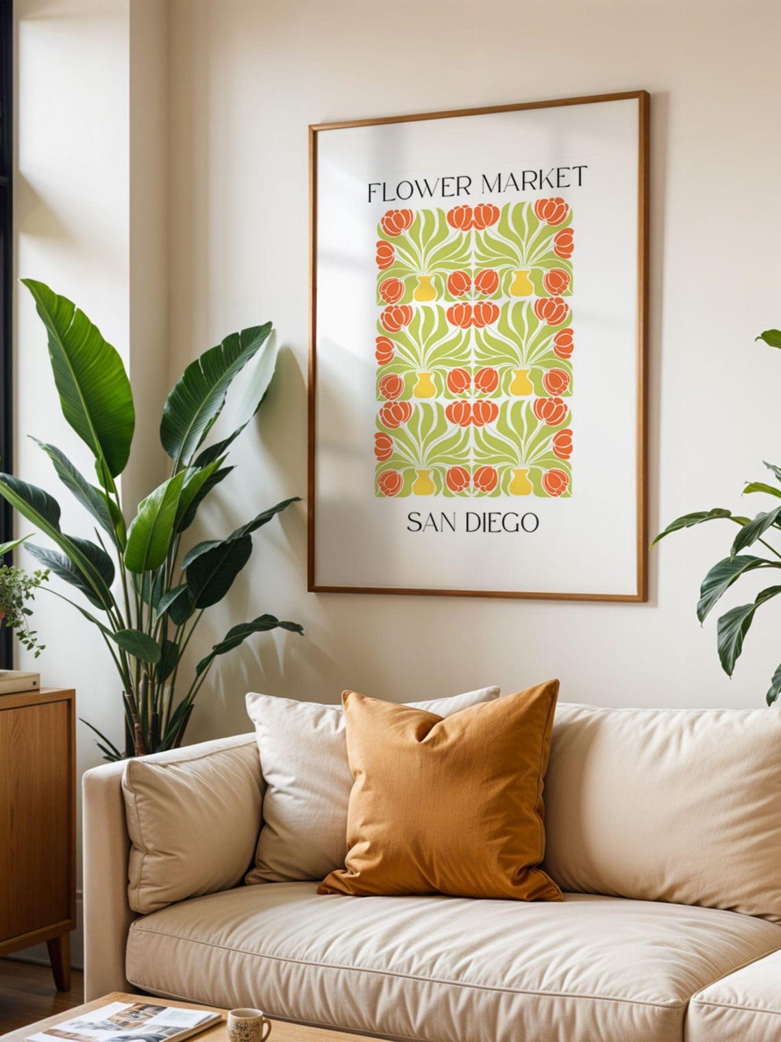 San Diego Flower Market, Botanical Art Print - Image 3
