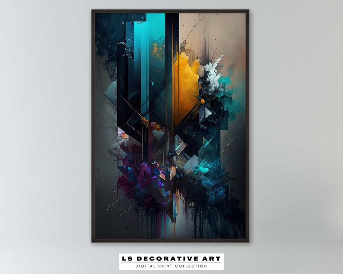 Modern Abstract Geometric Art Wall Art Home Decor 23 0028
