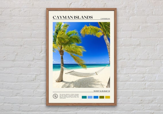 Cayman Islands Photo Art Print, Travel Wall Decor