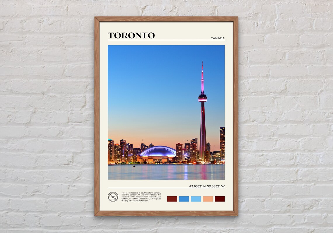 Toronto Real Photo Travel Poster
