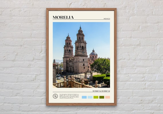 Real Photo Morelia Print Morelia Wall Art Morelia Poster Morelia Photo Morelia Poster Print Morelia Wall Decor Mexico Poster