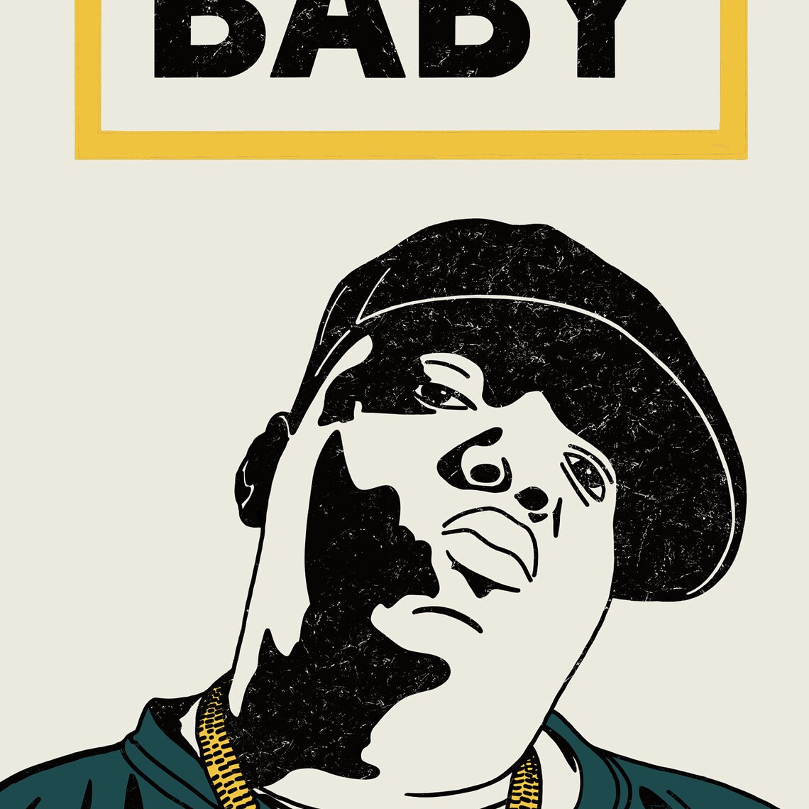 Indian Desi Nursery Art Print, Gujj Baby Light - Image 3