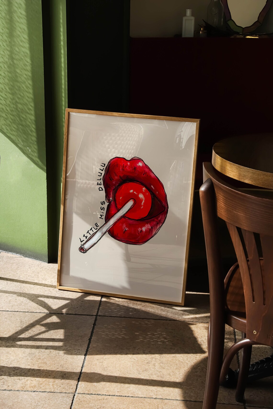 Delulu Retro Trendy Poster Print, Grunge Decor - Image 2