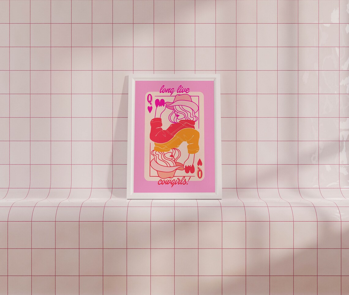 Long Live Cowgirls Maximalist Wall Art Print - Image 2