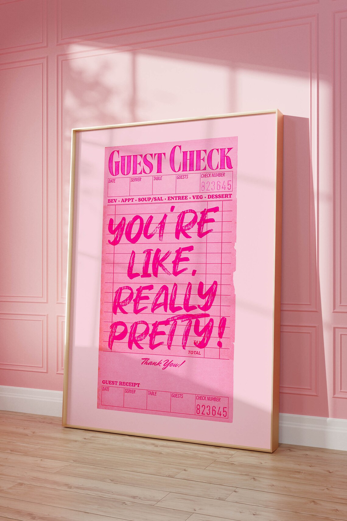 You’re Like Really Pretty Retro Art Print