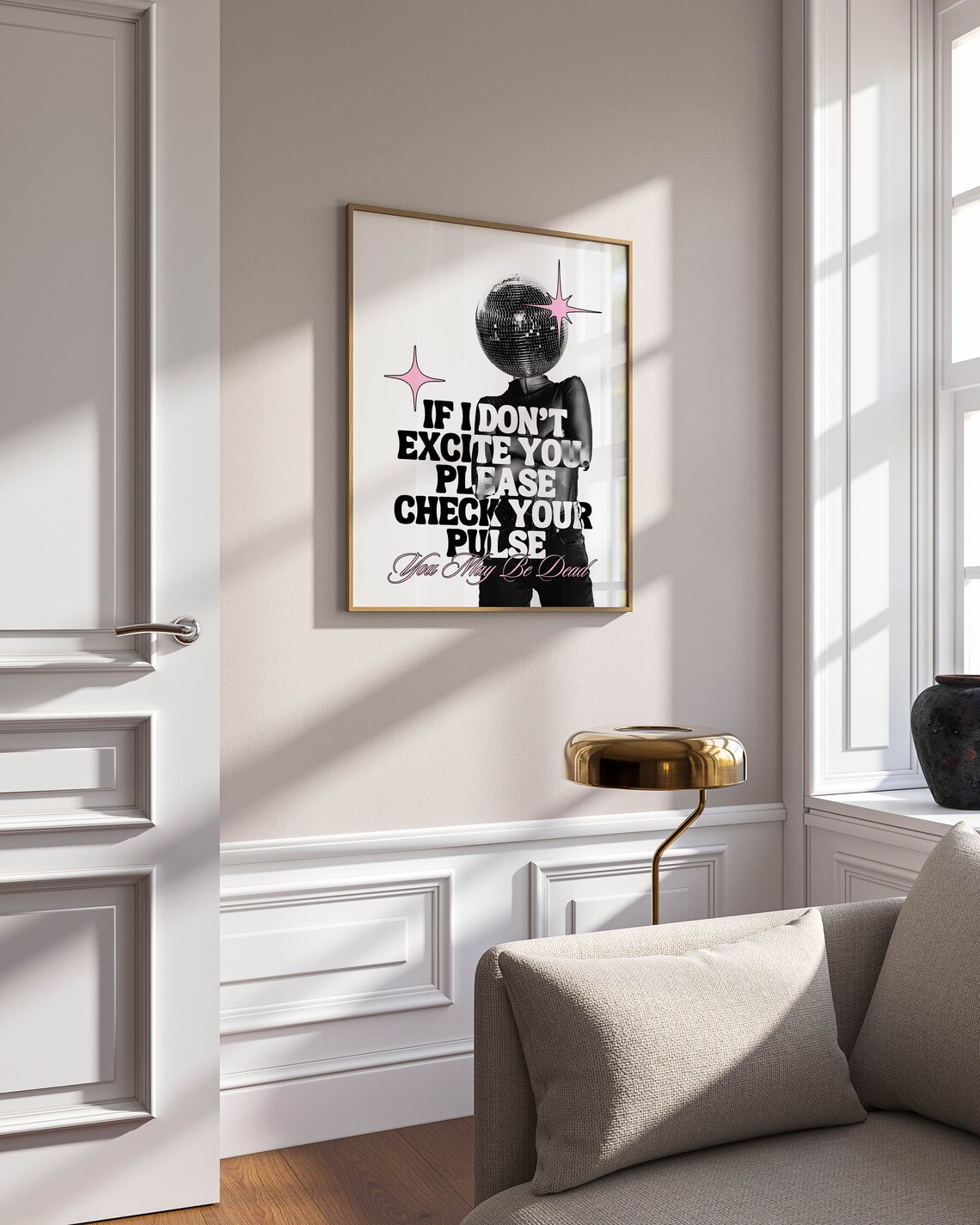 Retro Disco Art Print, Funky Y2K Wall Decor - Image 2