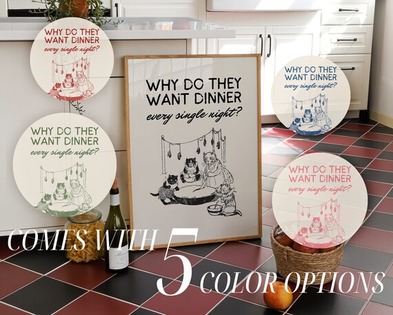 Funny Kitchen Print Trending Home Decor Retro Home Decor Wall Art Trendy Print Vintage Style Kitchen Wall Decor Print Aesthetic Wall Art
