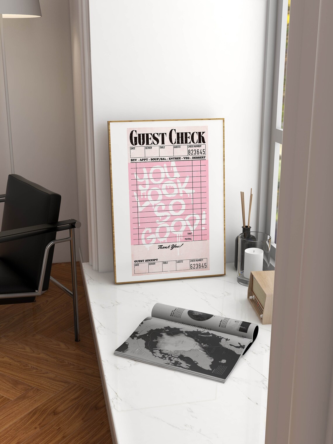 You Look So Good Guest Check Trendy Poster - Image 2
