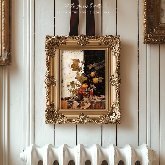 Kitchen Decor Rustic Fruit Art Print Wall Art Painting Vintage Print Dining Room Wall Art Art