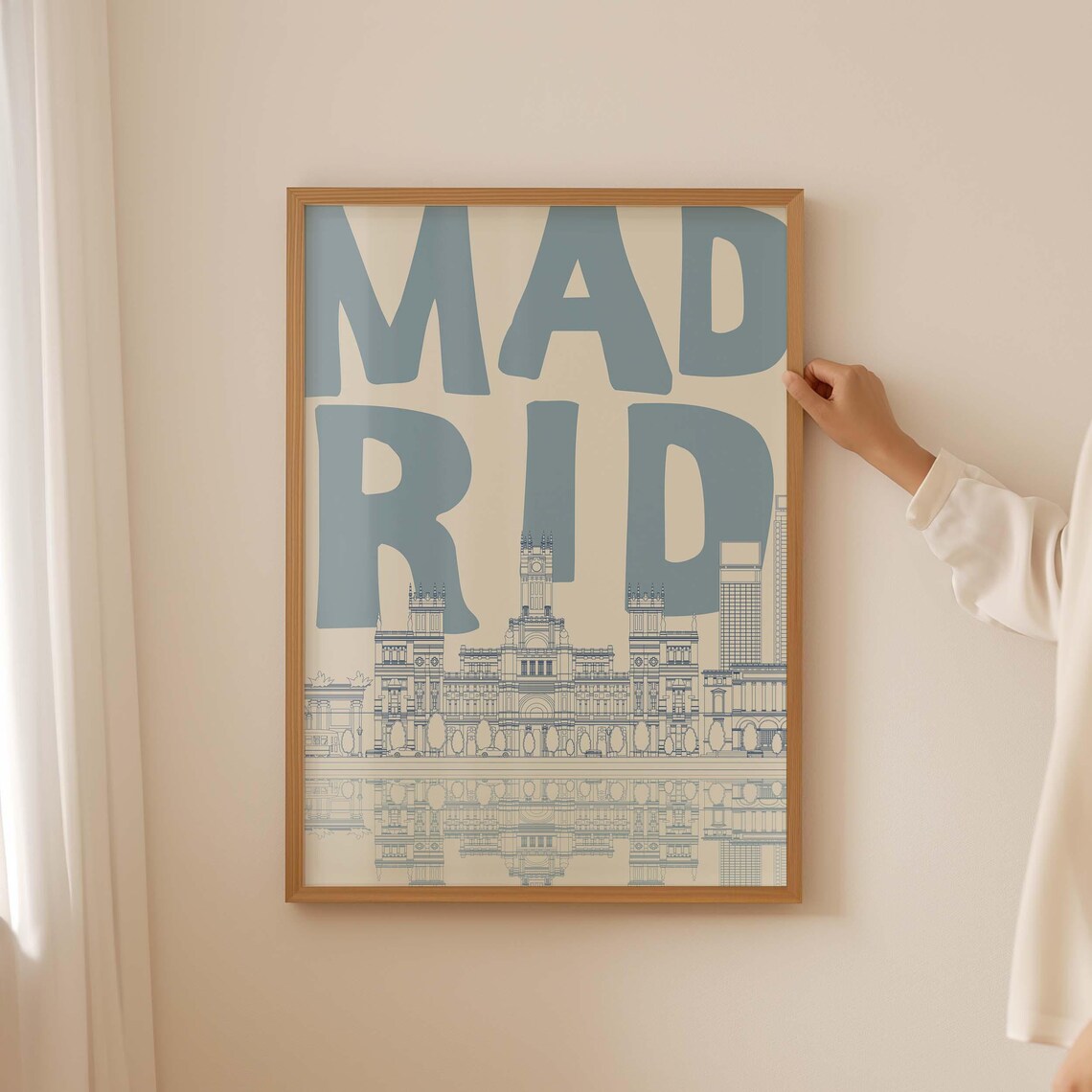 Madrid Palacio De Cibeles Boho Travel Poster