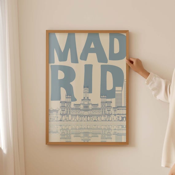 Madrid Palacio De Cibeles Boho Travel Poster