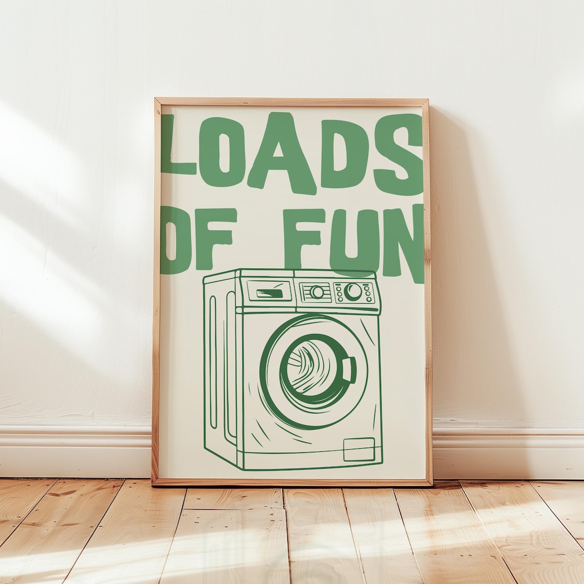 Minimalist Laundry Room Funny Quote Art Print - Image 2