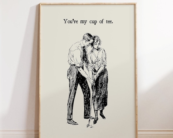 Vintage Golf Print, Funny Feminine Golf Poster