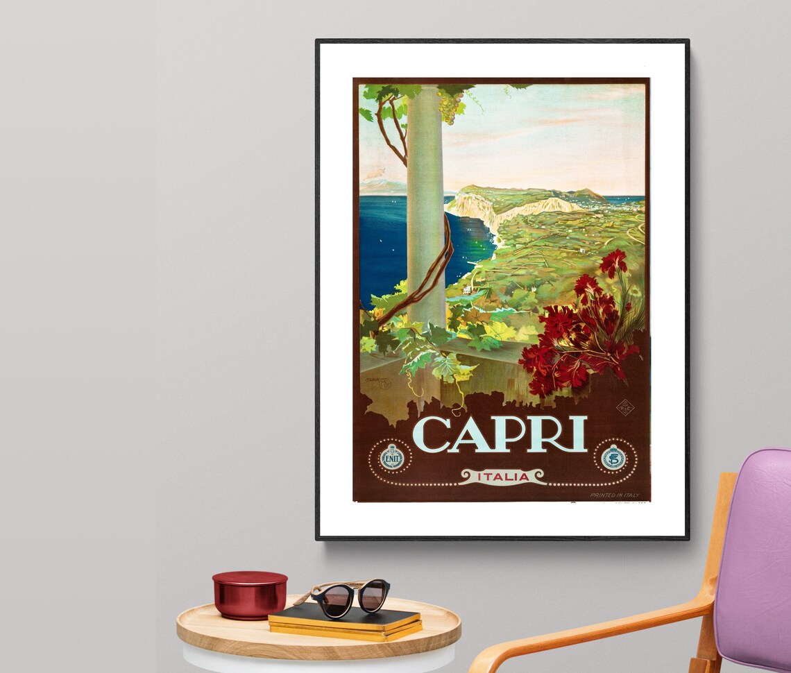 Capri Italia Vintage Travel Poster Art Print - Image 2