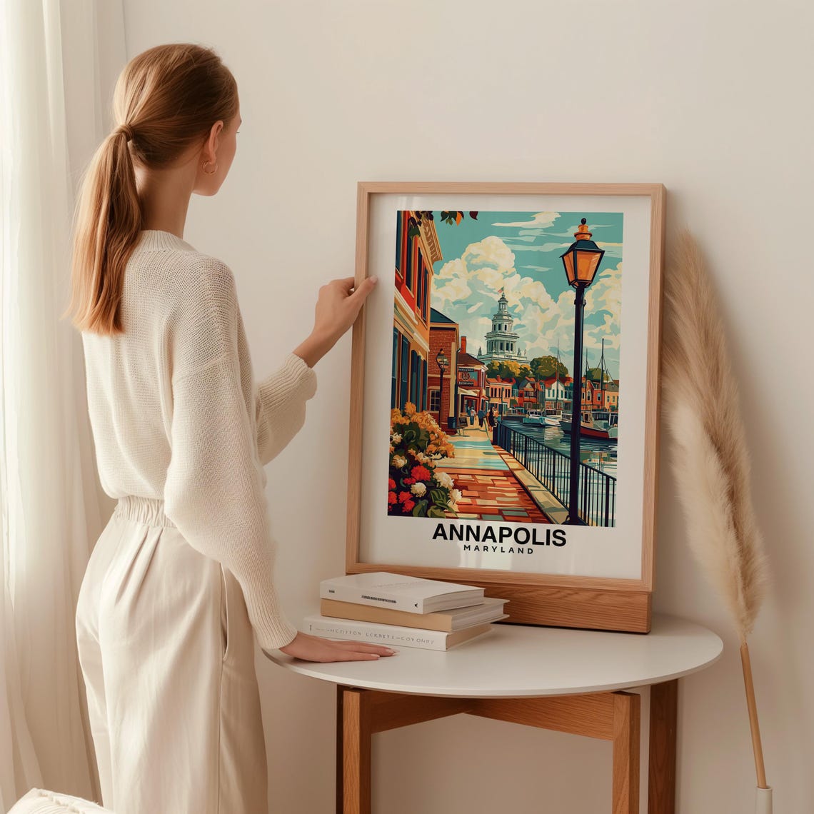 Annapolis City Print Annapolis Travel Poster Maryland Travel Gift Annapolis Maryland Poster Annapolis Gift Usa City - Image 2