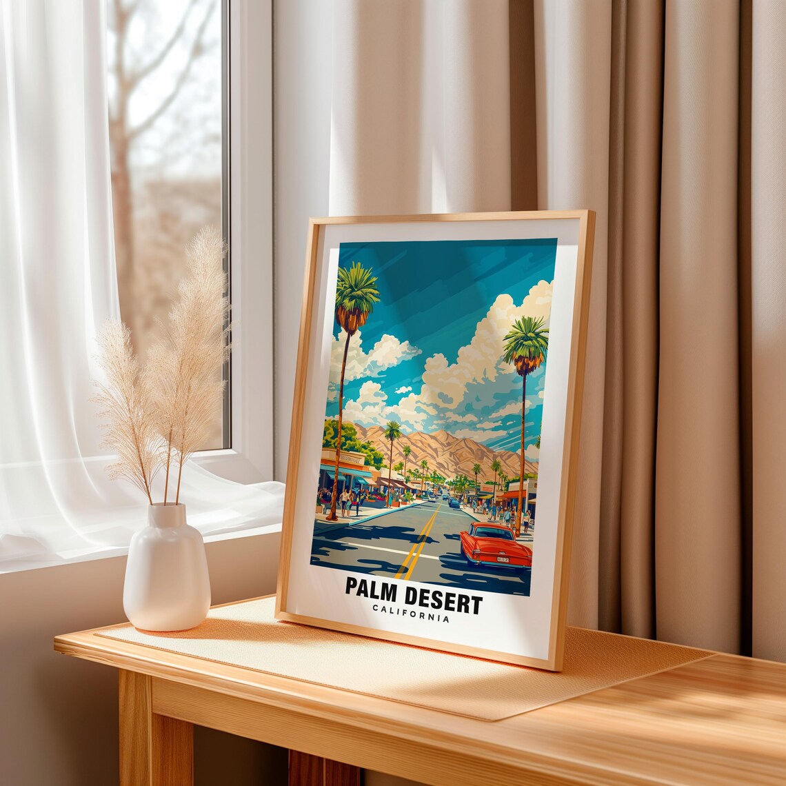 Palm Desert Print Usa Poster Palm Desert Views Palm Desert City Palm Desert Landscape Usa Charm Palm Desert Beauty Palm Desert Art - Image 3