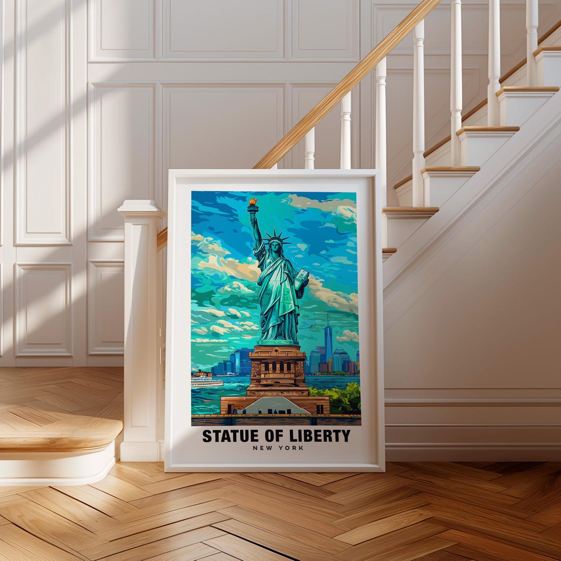 Statue Of Liberty Print Usa Poster Statue Of Liberty Views Statue Of Liberty Landmark New York City Usa Charm Statue Of Liberty Beauty