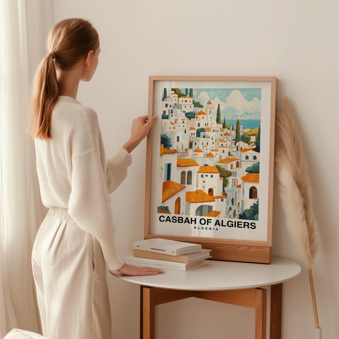 Casbah Of Algiers Travel Print Wall Art Algiers Algeria City Print Travel Gift Wall Art African Culture Algeria Art - Image 2