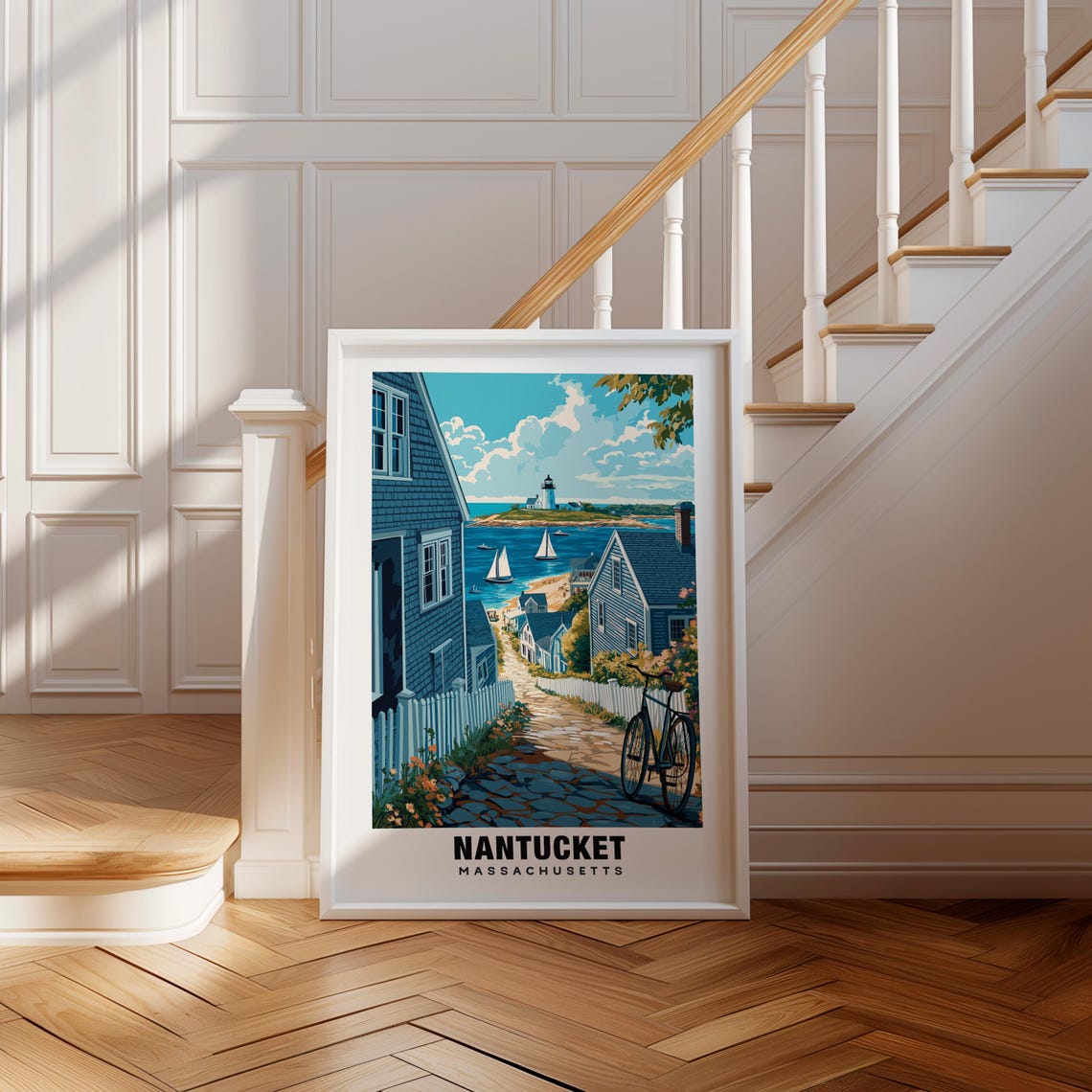 Nantucket Print Massachusetts Poster Nantucket Views Nantucket Landmarks Nantucket City Massachusetts Charm Nantucket Beauty Usa Art