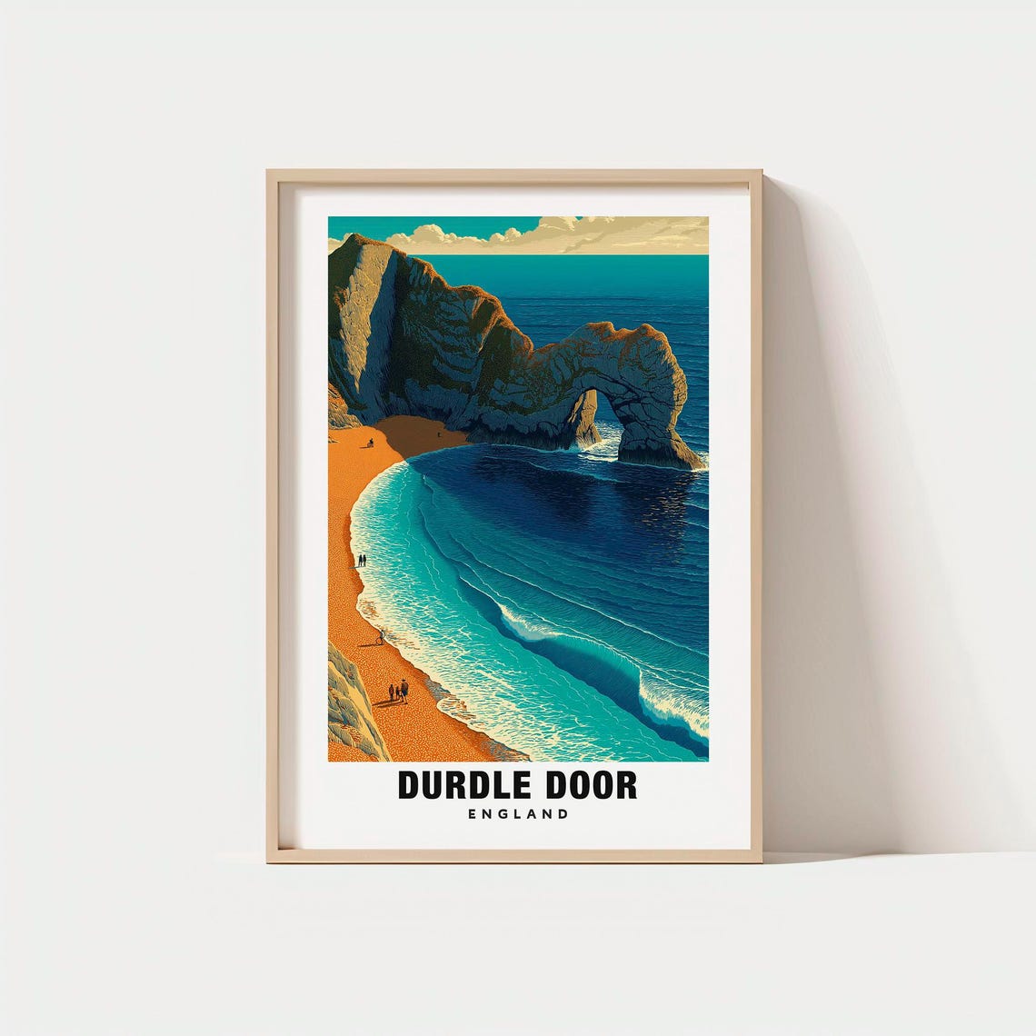 Durdle Door England Jurassic Coast Limestone Arch Art Poster