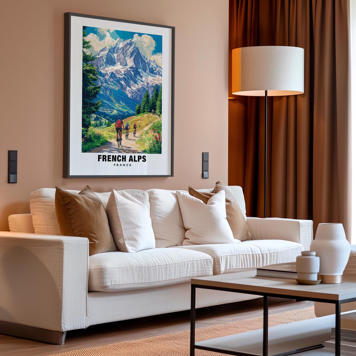 French Alps Print France Poster French Alps Views French Alps Mountains French Alps Ski Resorts France Charm French Alps Beauty - Image 4