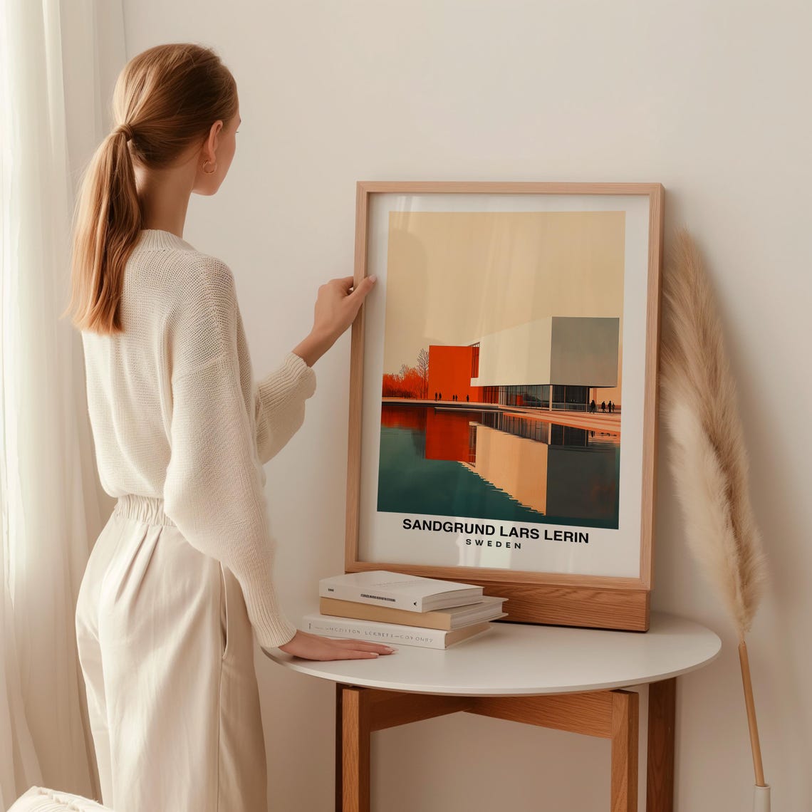 Sandgrund Lars Lerin Art Gallery Travel Print Wall Art Karlstad Sweden City Print Sandgrund Lars Lerin Art Gallery Travel Gift Wall Art - Image 2
