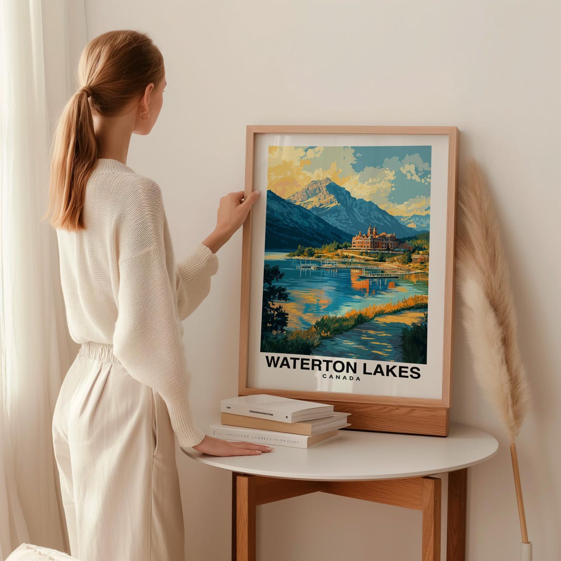 Waterton Lakes National Park Canada Travel Print Wall Art Waterton Lakes National Park City Print Waterton Lakes Waterton Lakes - Image 2