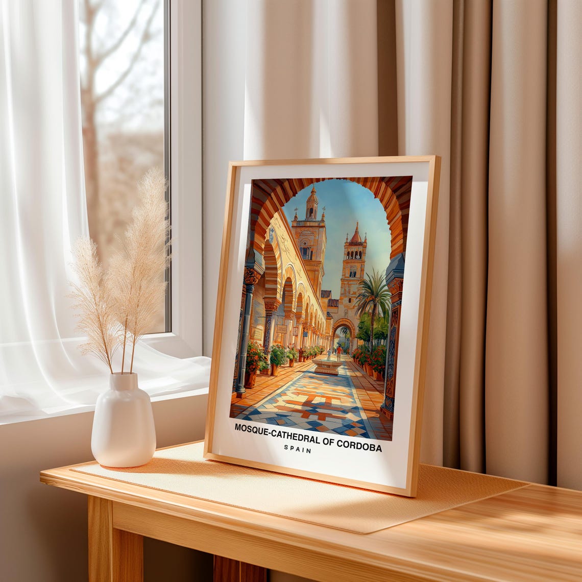 Mosque Cathedral Of Cordoba Travel Print Wall Art Cordoba Spain City Print Mosque Cathedral Of Cordoba Travel Gift - Image 3