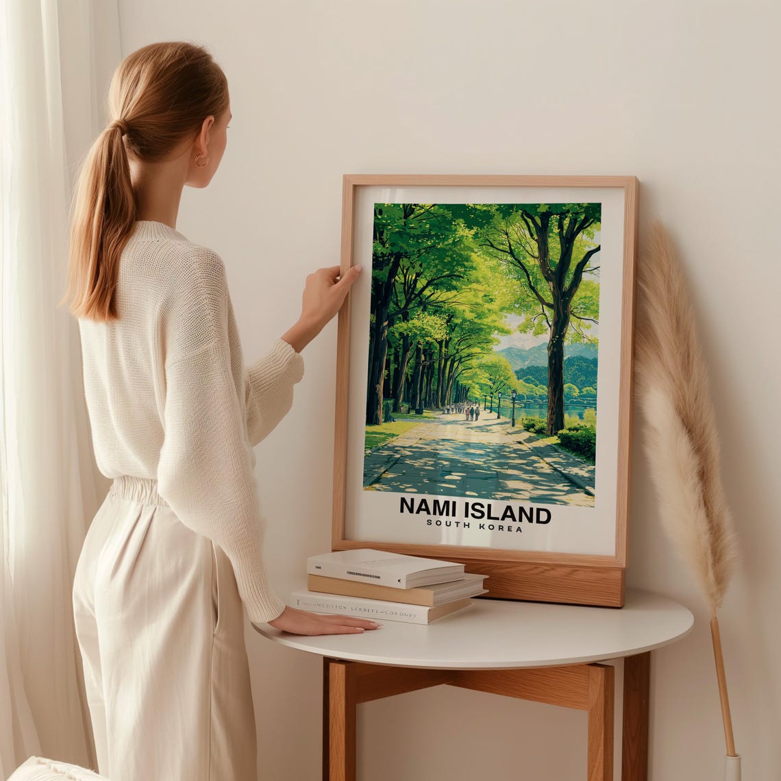 Nami Island Print South Korea Poster Nami Island Views Nami Island Art Korea Charm Nami Island Beauty Scenic Landscape Cultural Art - Image 2
