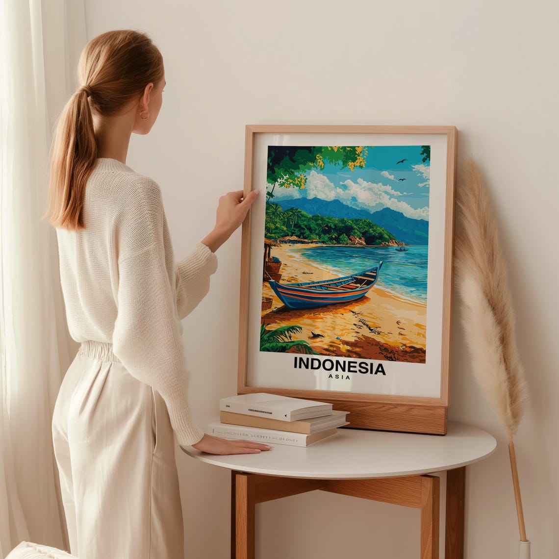 Indonesia Travel Print Asia Asia Travel Gift City Poster Wedding Gift Indonesia Culture Asian Culture - Image 2