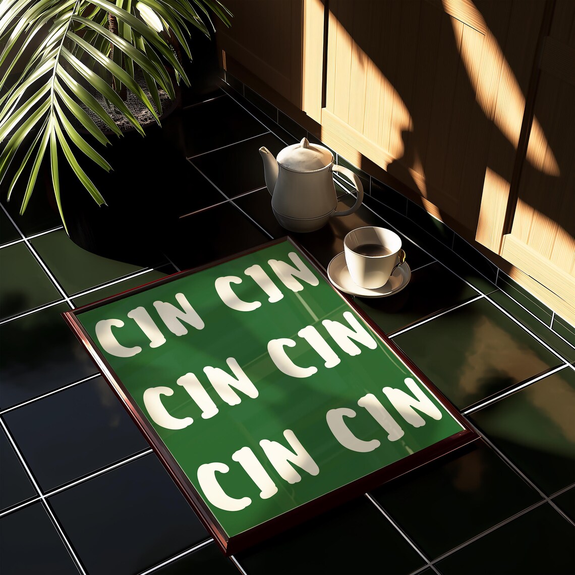 Cin Cin Print, Italian Wine Toast Art Print