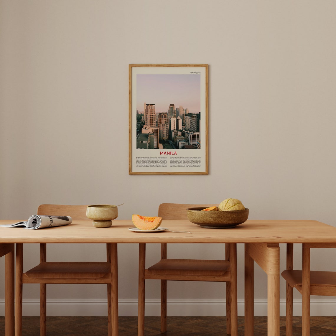 Manila Philippines Downtown Skyline Sunset Cityscape Photo Poster - Image 4