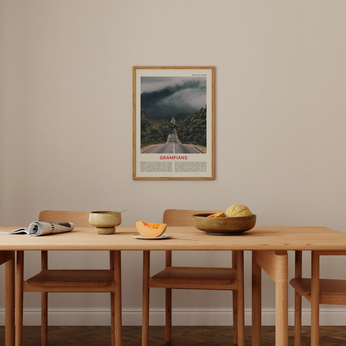 Grampians National Park Misty Mountain Road Victoria Photo Poster - Image 4